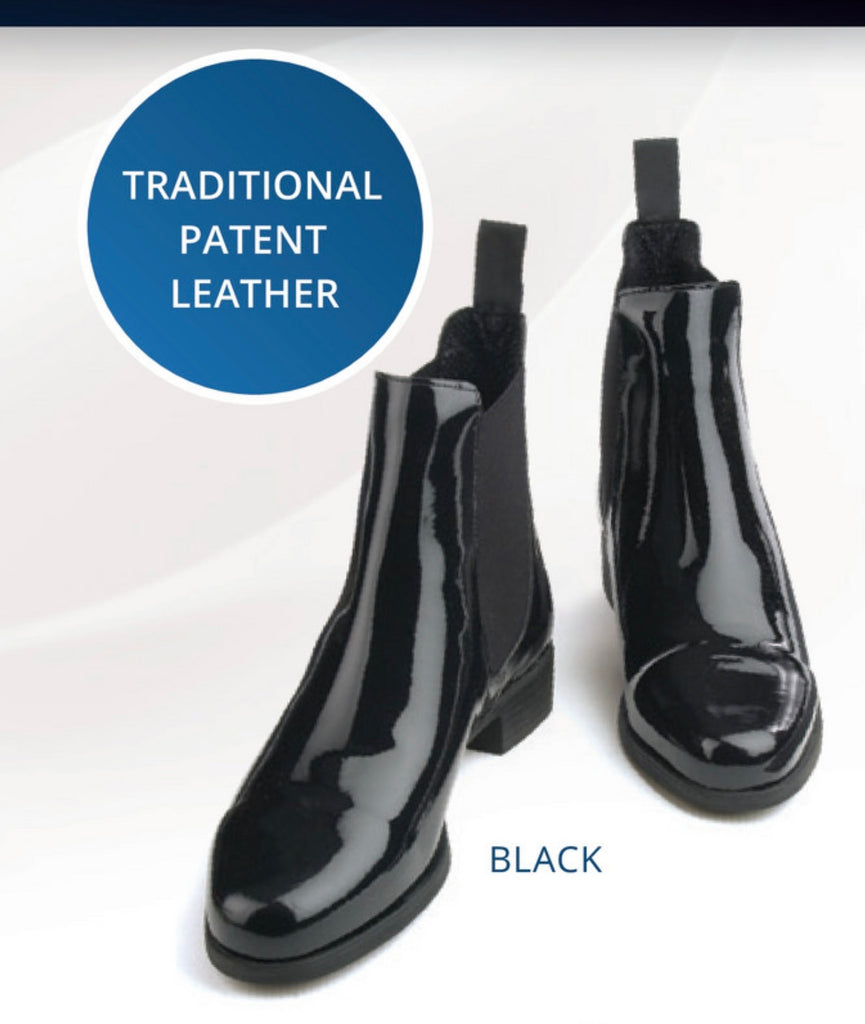 Low shiny paddock boot