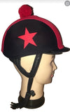 Racer Side Star Helmet Covers with Pompom Custom Order