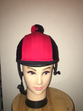 Racer Side Star Helmet Covers with Pompom Custom Order