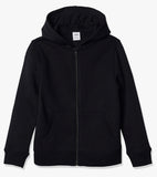 Embroidered Fleece Full Zip Hoodie front and back Design