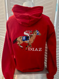 Embroidered Fleece Hoodie back Design