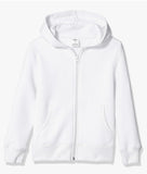 Embroidered Fleece Full Zip Hoodie front and back Design