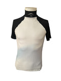 Racer two tone short sleeve sport shirt