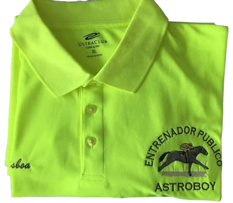 Embroidered DryFit Polo Shirt with horseman designs