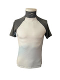 Racer two tone short sleeve sport mesh shirt