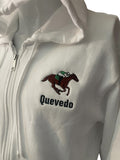 Embroidered Fleece Full Zip Hoodie front and back Design