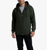 Embroidered Fleece Full Zip Hoodie front and back Design