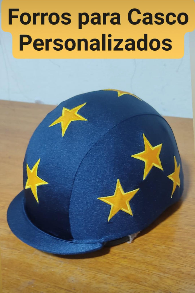 Racer Stars Helmet Cover custom ordered