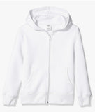 Embroidered Fleece Full Zip Hoodie with front embroidery