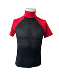 Racer two tone short sleeve sport mesh shirt