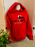 Embroidered Fleece Hoodie back Design