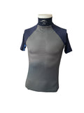 Racer two tone short sleeve sport mesh shirt