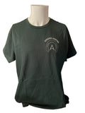 Embroidered T-shirt with horseman designs