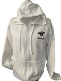 Embroidered Fleece Full Zip Hoodie front and back Design