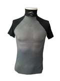 Racer two tone short sleeve sport mesh shirt