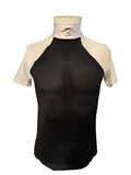 Racer two tone short sleeve sport mesh shirt