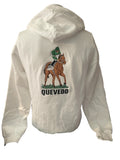 Embroidered Fleece Full Zip Hoodie front and back Design