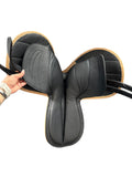 Feather-Weight® Leather Exercise Saddle (Tan-Beige)