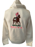 Embroidered Fleece Full Zip Hoodie front and back Design