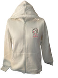 Embroidered Fleece Full Zip Hoodie front and back Design