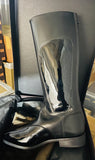 DG MONTEL Mycro/Black Leather Zipper Exercise Boot 🇮🇹