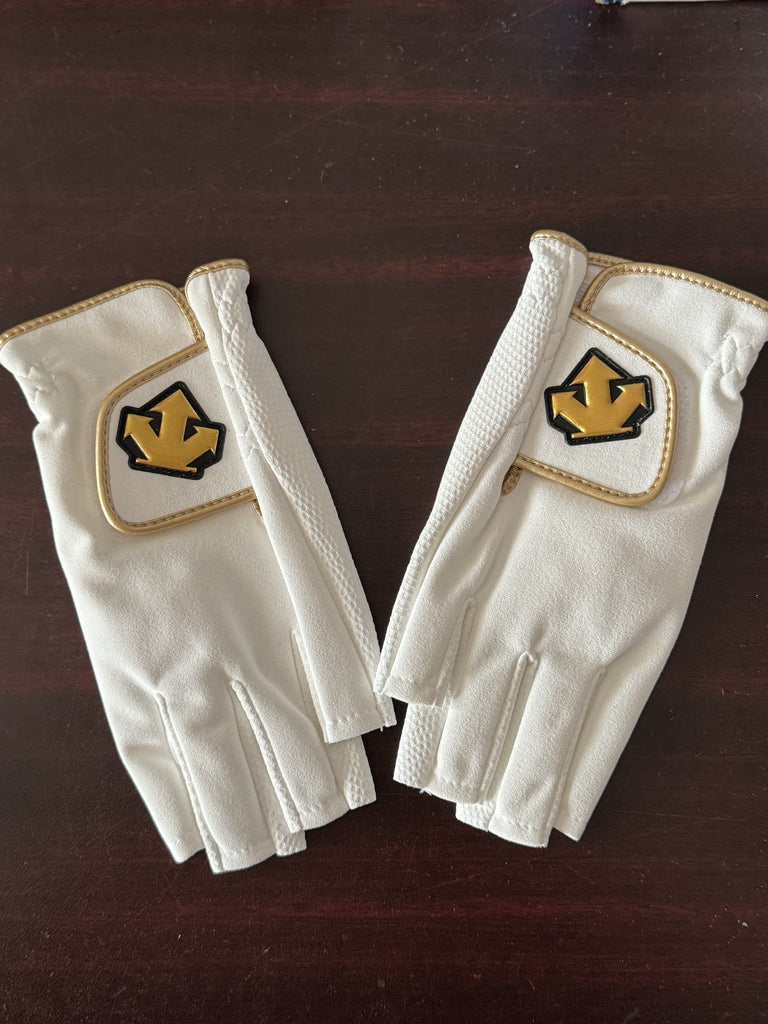 Riding gloves by Descente White