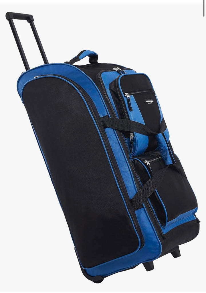 Tack Travel bag 30 Inch Multi-Pocket Upright Rolling Duffel Bag, Black, 30-Inch