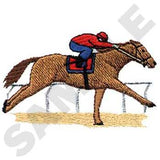 Embroidered T-shirt with horse designs