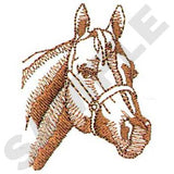 Embroidered T-shirt with horse designs