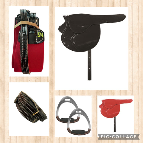 Small Import Jockey Saddle package with Girths