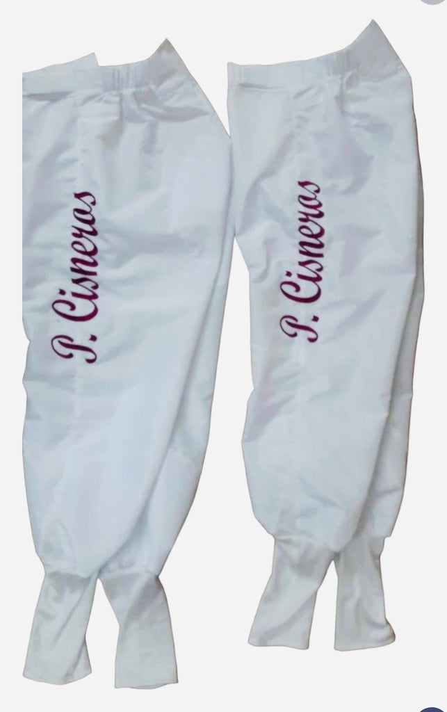 Racer Pants with Embroidered Name on Both legs