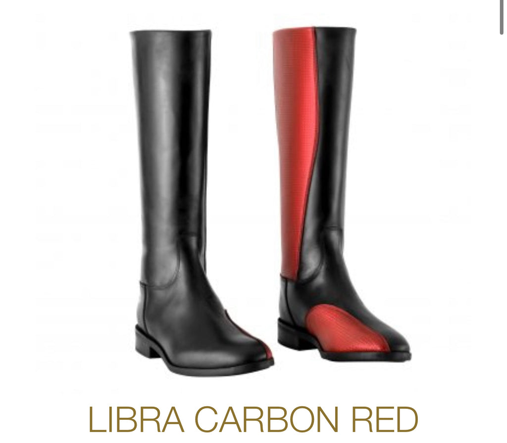 DG Libra Black leather / Carbon Red