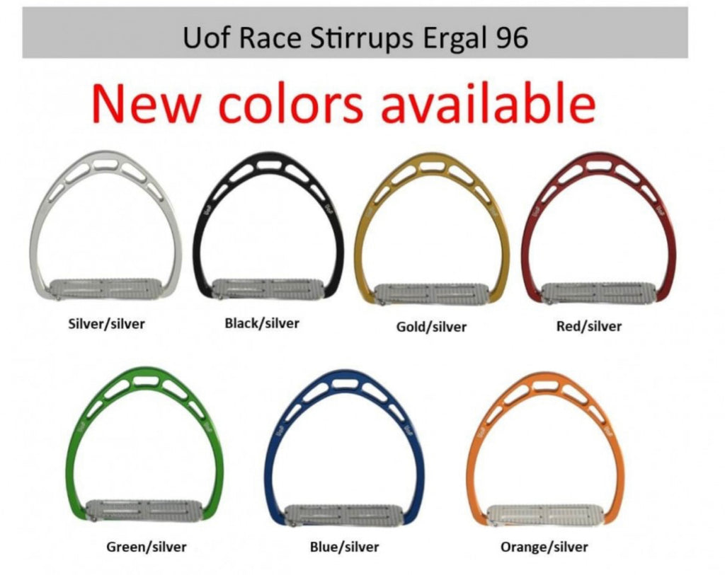 Stirrups Uof Race Ergal Silver 3.5 oz-96 gr
