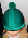 Racer Solid Classic Helmet Covers with Pompom
