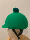 Racer Solid Classic Helmet Covers with Pompom