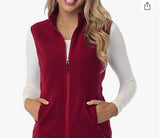 Embroidered Ladies Vest Polar Fleece