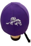 Racer horse logo on back Helmet Cover
