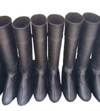 Racer Black Leather Tall  QH Race Boot