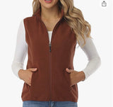 Embroidered Ladies Vest Polar Fleece