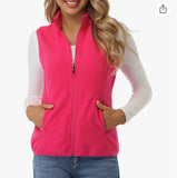 Embroidered Ladies Vest Polar Fleece