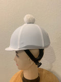 Racer Solid Classic Helmet Covers with Pompom