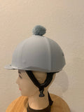 Racer Solid Classic Helmet Covers with Pompom