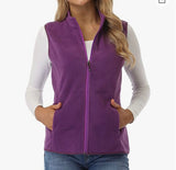 Embroidered Ladies Vest Polar Fleece
