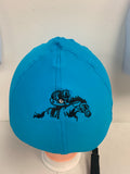 Racer horse logo on back Helmet Cover custom ordered