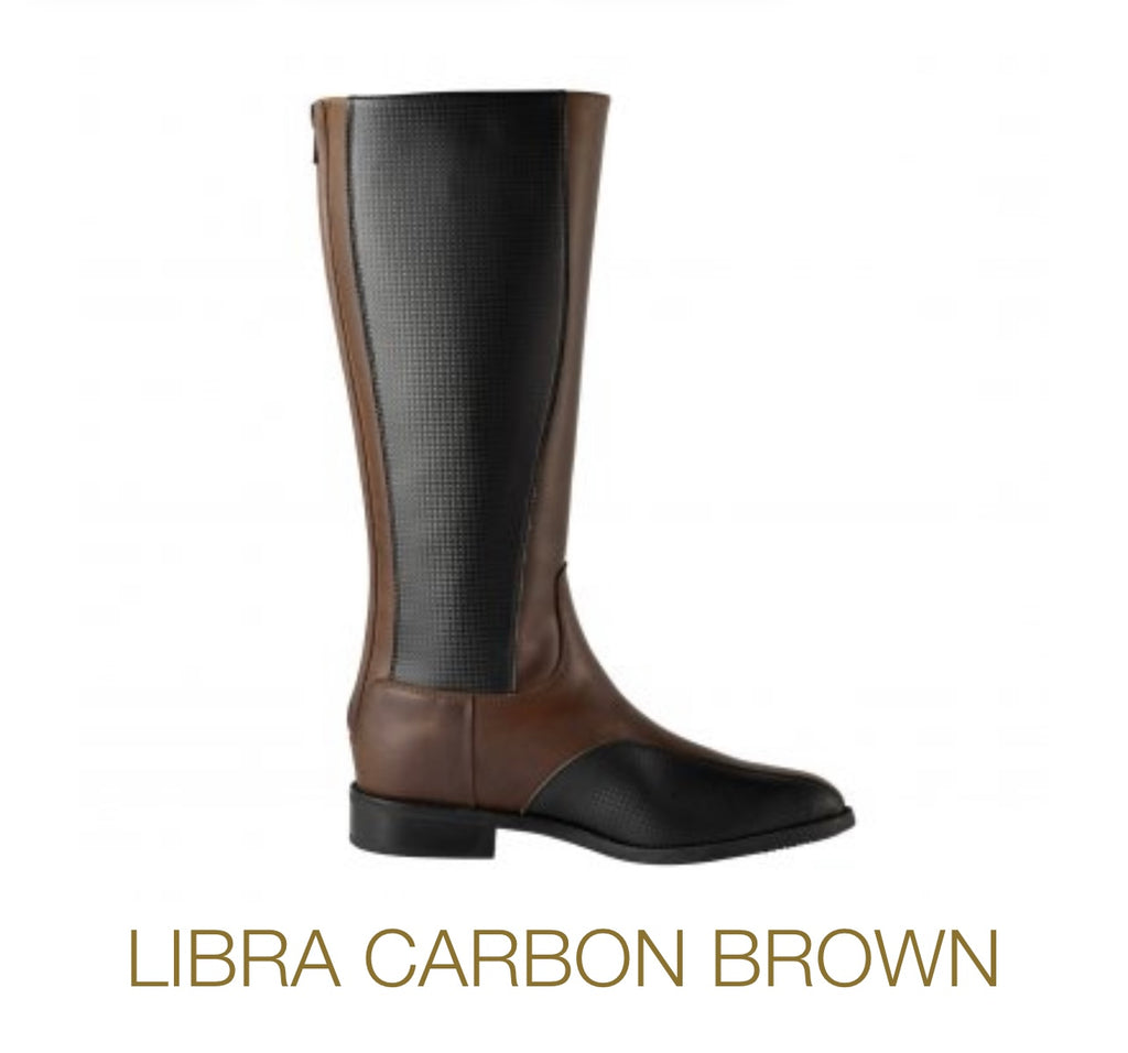 DG Libra CARBON/  Brown Leather Gallop Boot🇮🇹