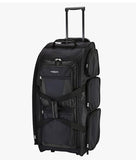 Tack Travel bag 30 Inch Multi-Pocket Upright Rolling Duffel Bag, Black, 30-Inch