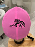 Racer horse logo on back Helmet Cover custom ordered