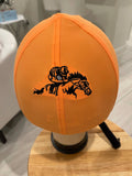 Racer horse logo on back Helmet Cover custom ordered
