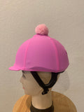 Racer Solid Classic Helmet Covers with Pompom