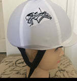 Racer Helmet cover Jockey logo on sides